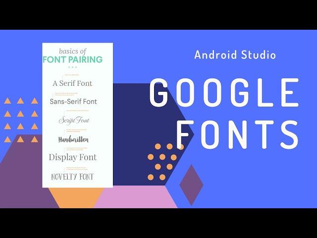 How to use google fonts android studio[Hindi]