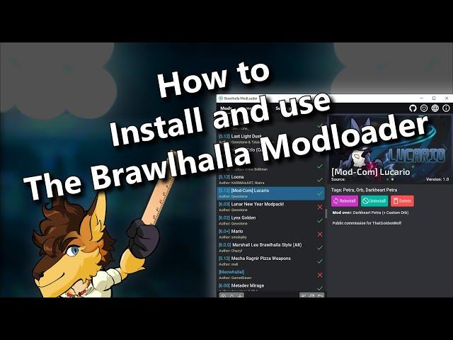 HOW TO INSTALL AND USE THE BRAWLHALLA MOD LOADER FAST