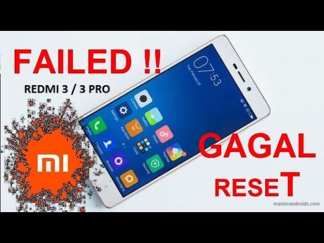 Xiaomi Redmi tidak bisa di Reset (FAILED) |solusi xiaomi gagal Hardreset