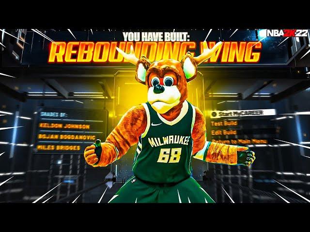 *NEW* REBOUNDING WING is OVERPOWERED on NBA 2K22! BEST REBIRTH BUILD!! UNDERRATED REBIRTH BUILD!!