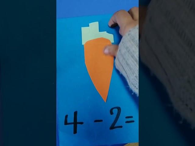 Subtraction game #diy #paperflowerwallhangingcraftideas #maths #craft #paperfancraft #paper