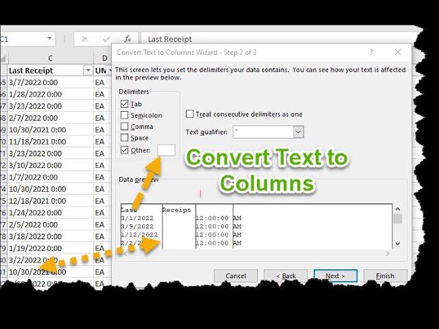 How to Separate Date and Time in Excel using Text to Columns