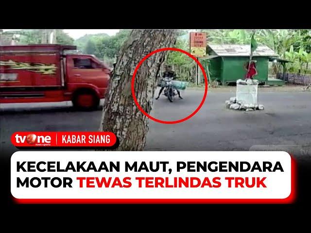 Kecelakaan Maut, Detik-detik Truk Tabrak Motor di Lumajang 1 Tewas | Kabar Siang tvOne