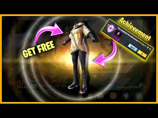 How To Get Free Legendary Heart Of Gold Set | How To Complete Fun Times Achievement | BGMI/PUBG