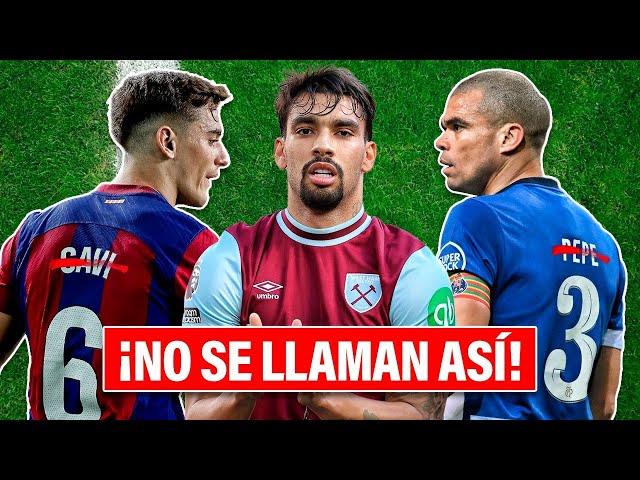 Los 12 grandes futbolistas que usan un NOMBRE FALSO en la cancha ¡Al #3 casi le ARRUINA la CARRERA!