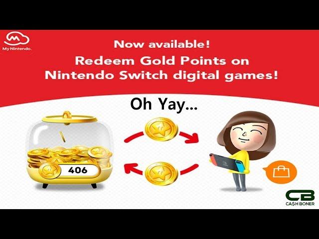 My Nintendo Program Update - Use Gold Points Towards Switch eShop Purchases