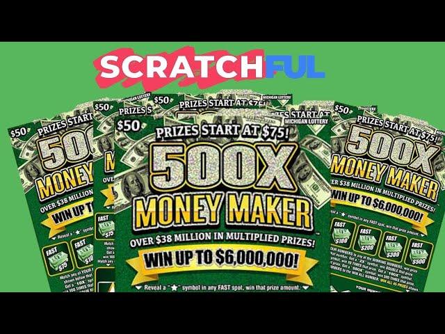 LIVE$1000 Spent On $50 500x Money Maker Tickets! Playing Live On Scratchful.com! Scratch With Me!