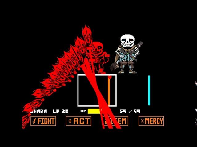 Undertale Ink Sans V0.4.5 Full Fight Phase 1 - Phase 3