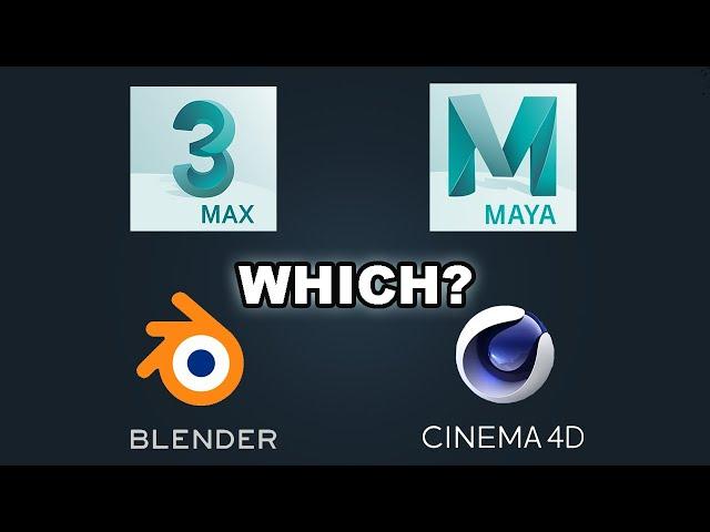 Which software is more popular 3Ds Max, Blender, Maya or Cinema 4D?