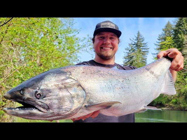 SMALL River Spring KING Salmon FISHING!