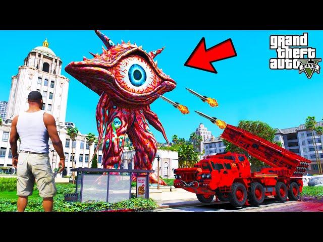 Franklin Made Biggest Plan To Kill Monster God In GTA 5 | SHINCHAN and CHOP