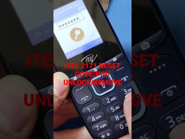 ITEL 2171 RESET CODE PIN