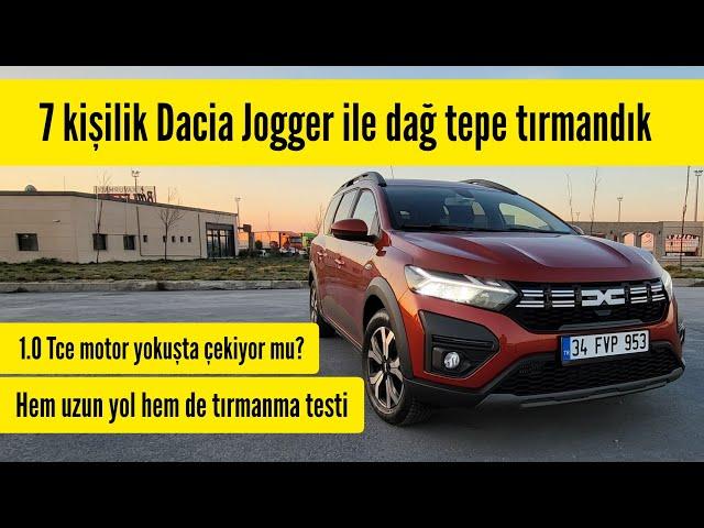 7 kişilik Dacia Jogger test sürüşü. Uzun yolda nasıl? 1.0 TCe yokuş çıkabiliyor mu? #jogger #dacia