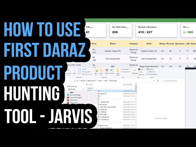 How to use first Daraz product hunting tool - Jarvis | Step by Step guide
