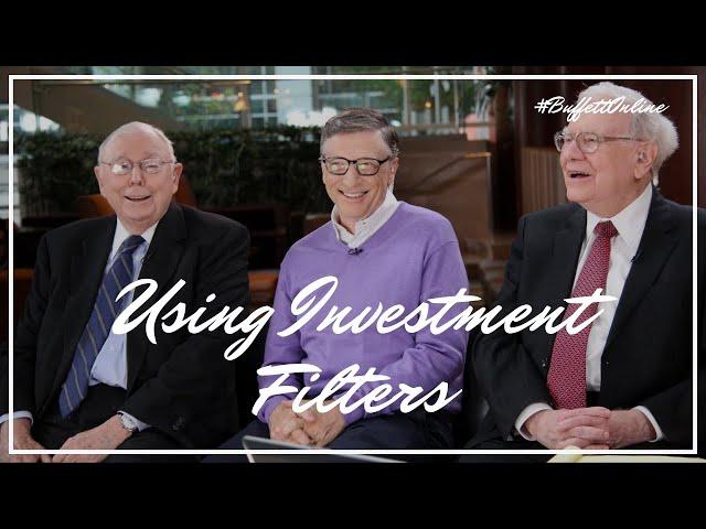 Investment Filters Used by Warren Buffett and Charlie Munger