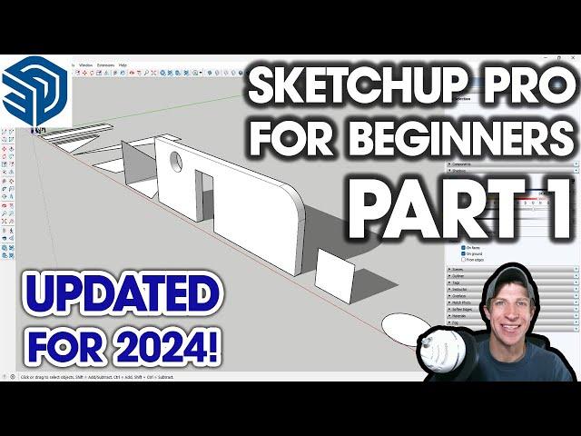 Getting Started with SKETCHUP PRO in 2024 Part 1 - BEGINNERS START HERE!