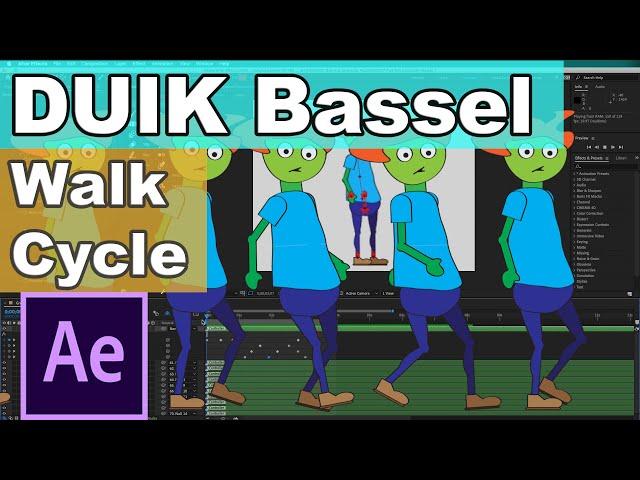 DUIK Bassel Walk Cycle with Keyframes