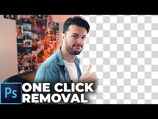 Remove Backgrounds in ONE click (Photoshop CC 2020 Tutorial)