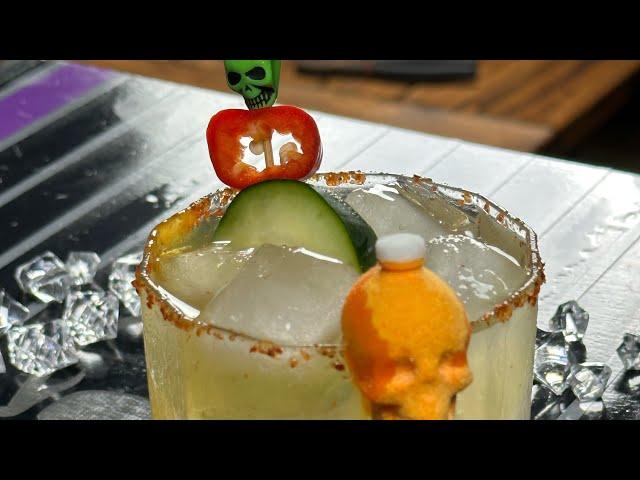 Halloween Margarita with mezcal and… vodka?!