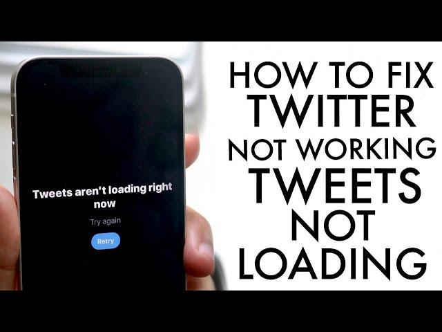 How To FIX Twitter Not Loading Tweets! (2021)