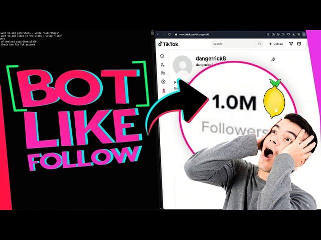 *WORKING* TikTok LIKE & FOLLOW BOT (python + tutorial) 2024