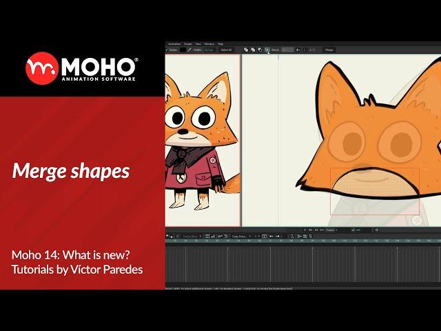 Moho 14 Tutorials: Merge shapes