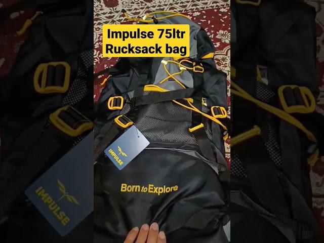 impulse 75ltr racksack bag. #travel #traveling #reels #shorts