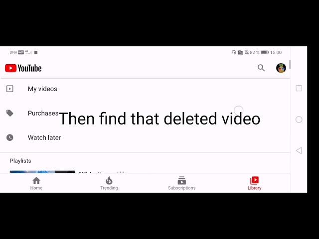 How to find deleted YouTube videos on mobile (read description)