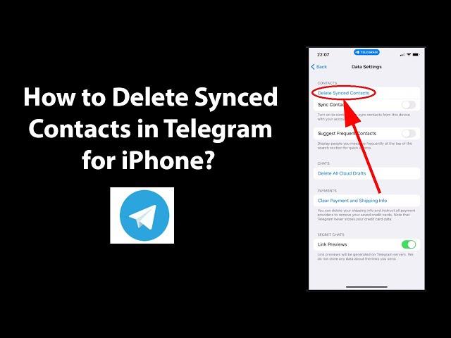 How to Delete Synced Contacts in Telegram for iPhone?