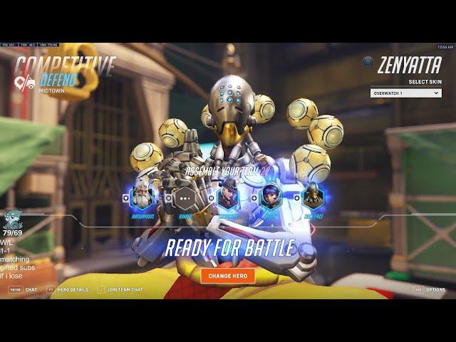 IDDQD INSANE ZENYATTA GAMEPLAY OVERWATCH 2 SEASON 12