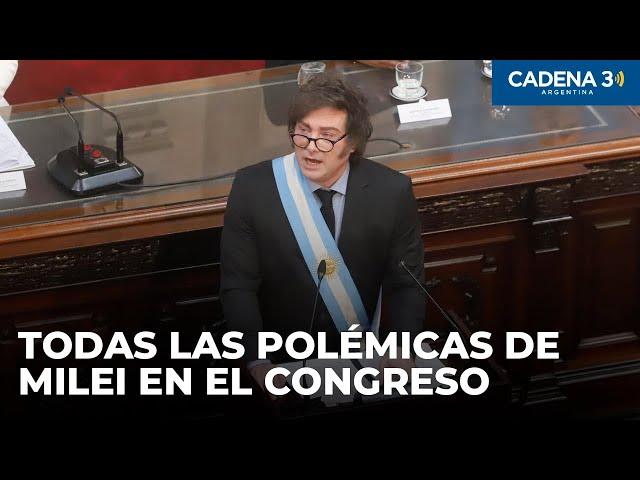 Polémicas del discurso de Milei: el cruce con Manes, Villarruel, Kicillof y más | Cadena 3 Argentina