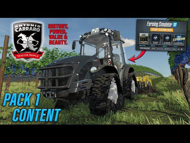 ANTONIO CARRARO PACK (DLC) FS22 | MOD REVIEW! | Farming Simulator 22 | INFO SHARING PS5.