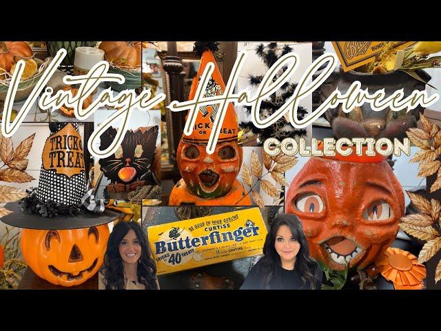 VINTAGE HALLOWEEN COLLECTION ||  CHIOR BOY PAPER MACHIE PUMPKINS || COLLECTORS DREAM