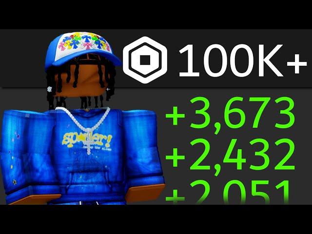 How I Made 100K+ Robux without Spending ANY Money!  (2025)