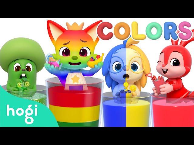 Learn Colors with Rainbow Juice  ｜Colors Song｜Colors for Kids｜Hogi Colors｜Hogi Pinkfong