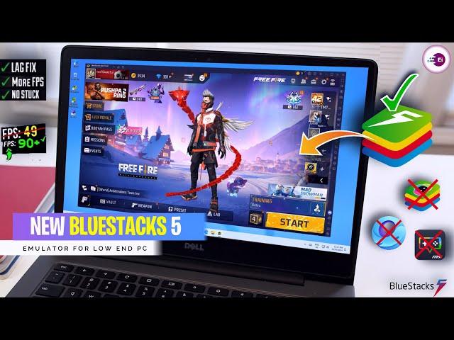 Download New BLUESTACKS 5 | PLAY FREE FIRE SMOOTHLY On Low End PC/Laptop With BlueStacks 5 Lite