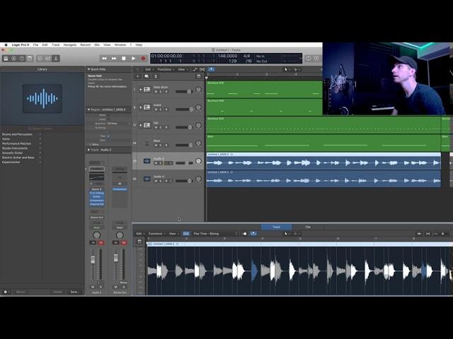 How To Quantize Live Audio In Logic Pro X (Fixing Acoustic Guitar Tempo Tutorial)