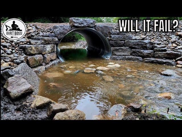 Constructing Impressive Wing Walls For Big Creek Crossing Deep In The Forest