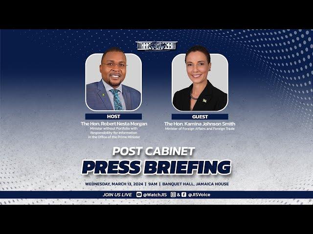 JISTV | Post Cabinet Press Briefing - March 13, 2024