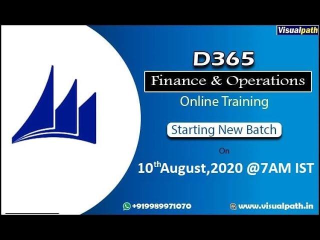 Dynamics AX Functional finance & operation online training demo || VISUALPATH