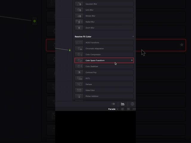 Film tones in DaVinci Resolve