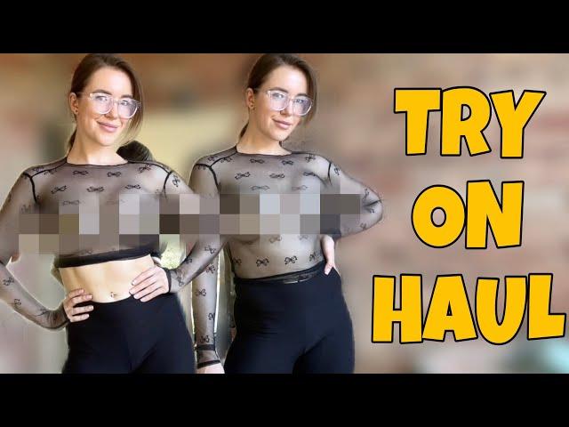 [4K] TRANSPARENT Clothes |  How to wear a blouse? | See Through Try On Haul | Educational video