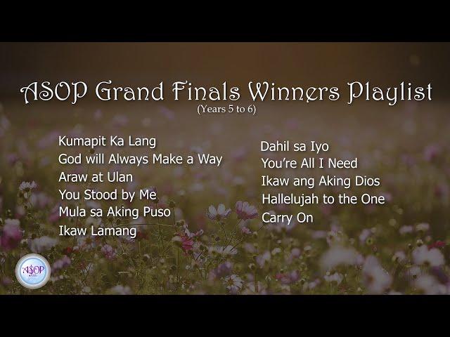 ASOP Grand Finals Winners Playlist Years 5 and 6