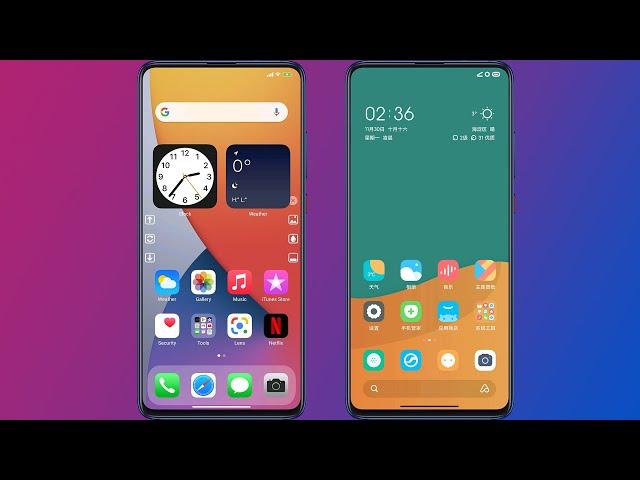 New Awesome Themes For MIUI 12 | "iOS 14X Pro" and "O11"