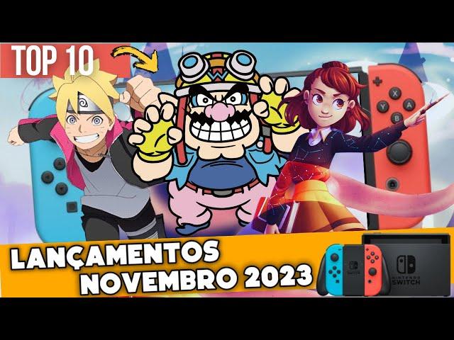 TOP 10 MELHORES LANÇAMENTOS DE NOVEMBRO 2023 PARA O NINTENDO SWITCH, OLED E LITE !