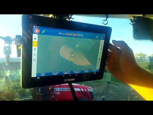 Как переключать и смещать AB линии на GFX 750 Trimble