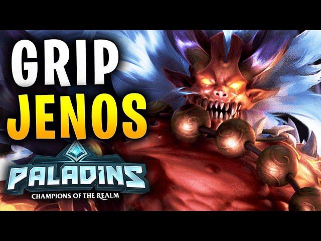JENOS VOID GRIP LOCK KILLS! - Paladins Gameplay Build