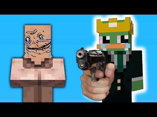 i made a villager beat minecraft with me