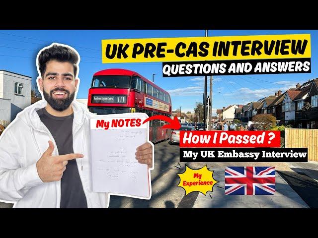 How I Passed UK Pre-CAS Interview | Questions & Answers for UK Credibility/Pre-CAS Interview 2024