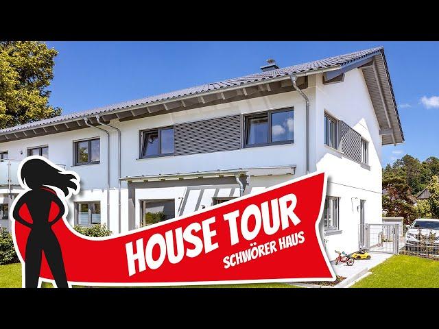 Housetour: Günstig geplantes Doppelhaus bauen für junge Familien von Schwörer Haus | Hausbau Helden